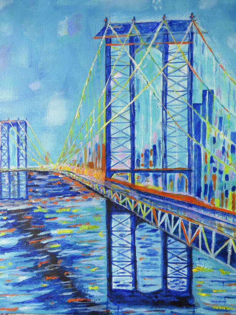 Original Abstract Expressionism Architecture Paintings by Geoff Warke