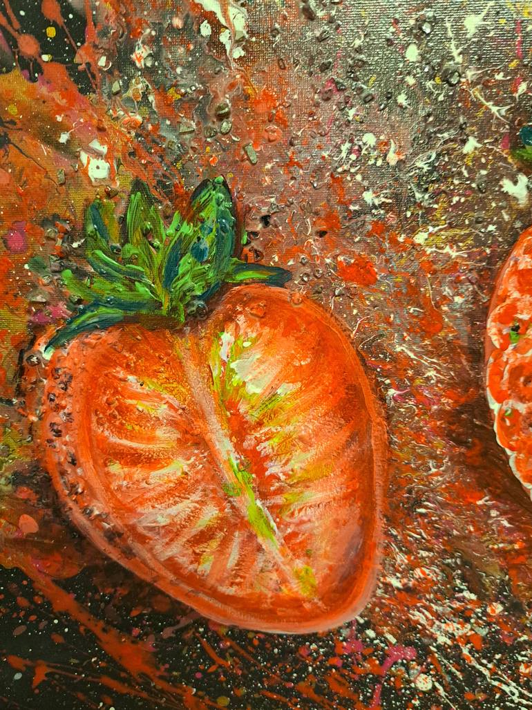 Original Abstract Food & Drink Painting by Inessa Luijten-Cherniy