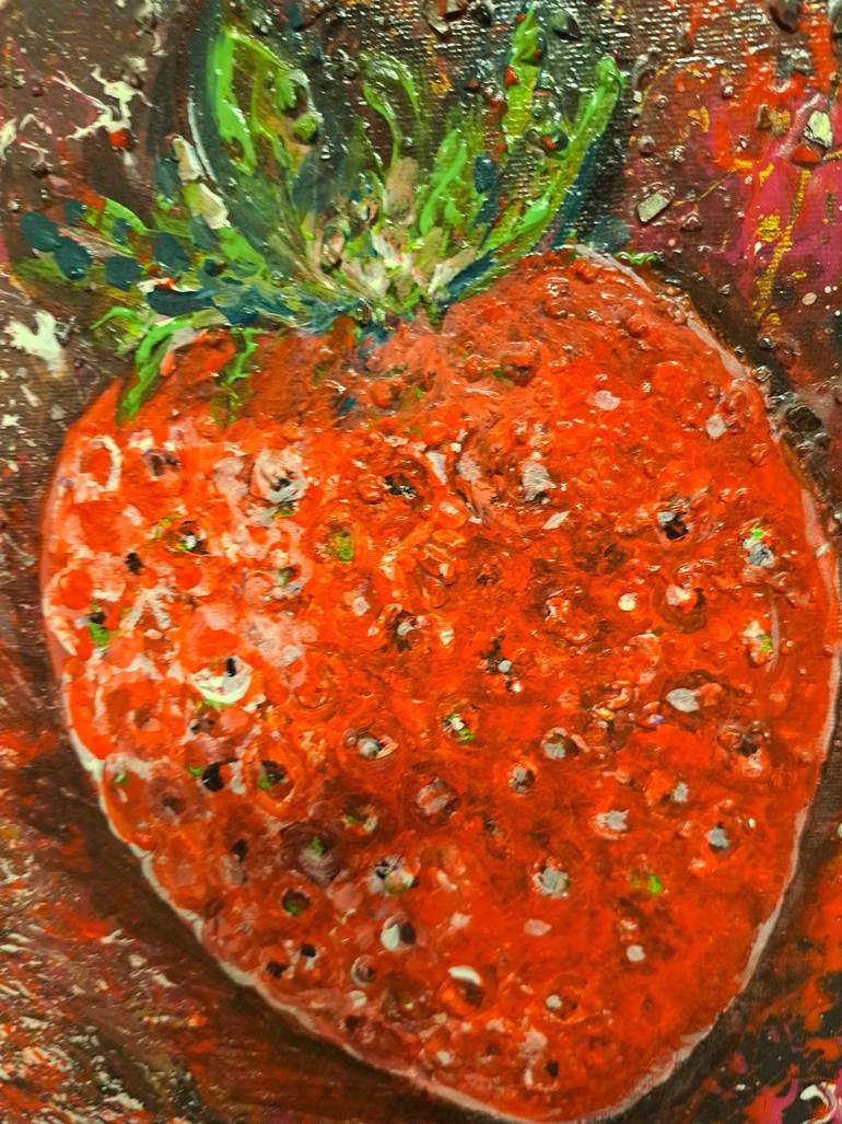 Original Abstract Food & Drink Painting by Inessa Luijten-Cherniy