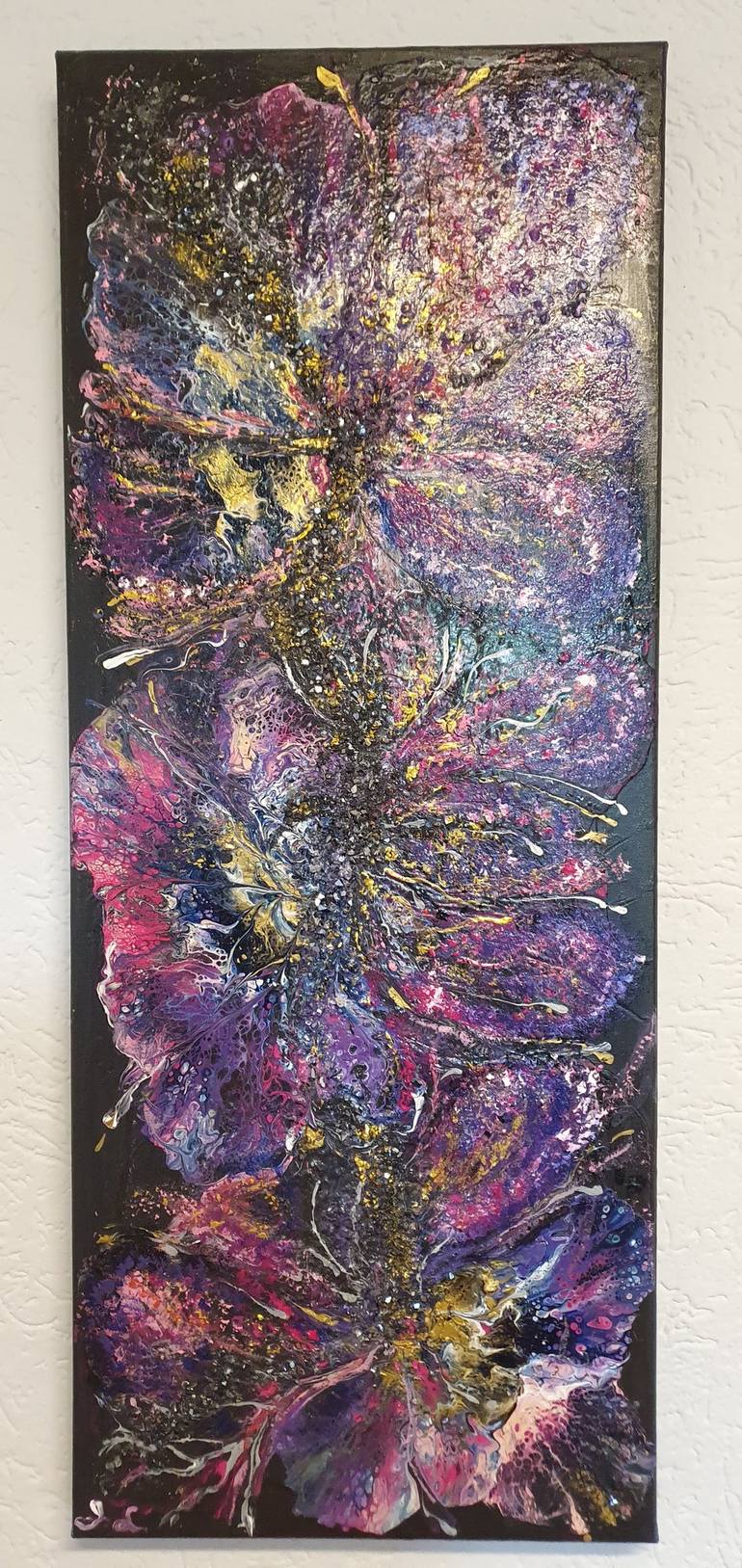Original Abstract Floral Painting by Inessa Luijten-Cherniy