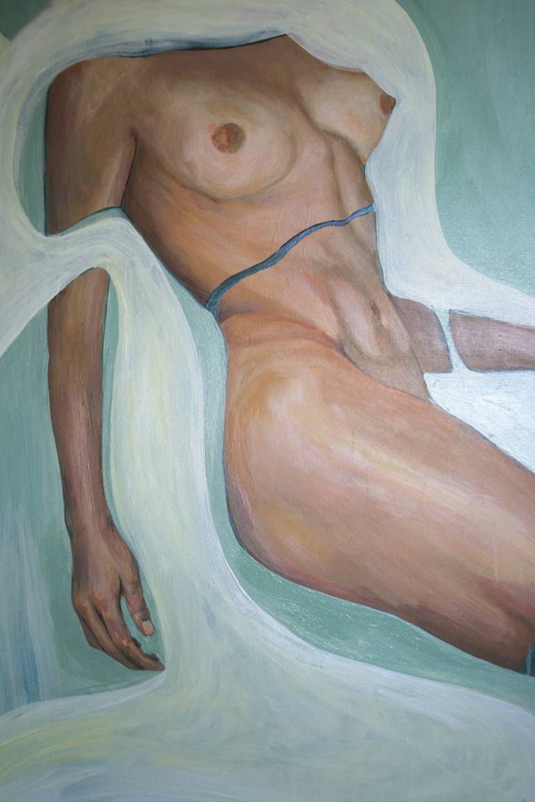 Original Contemporary Nude Painting by Olta Ymeri