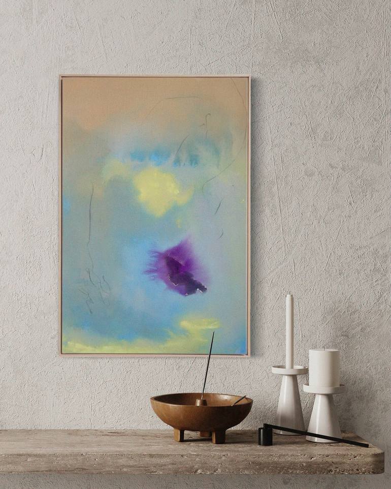 Original Abstract Expressionism Abstract Painting by Gisela A Lazarte