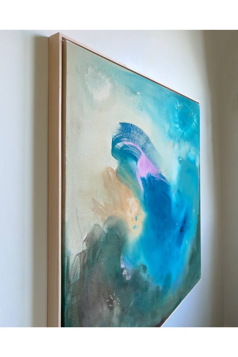 Original Abstract Expressionism Abstract Painting by Gisela A Lazarte