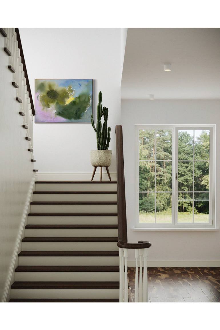 Original Abstract Expressionism Abstract Painting by Gisela A Lazarte