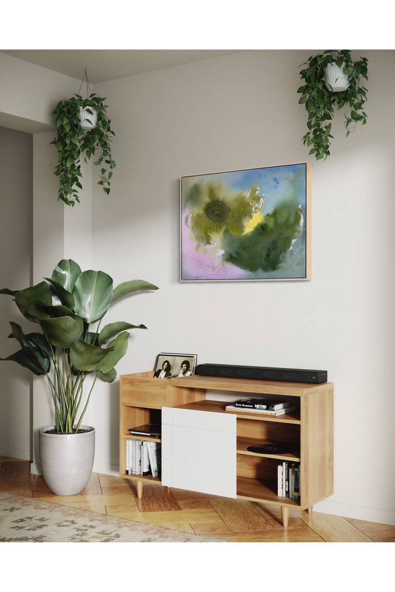 Original Abstract Expressionism Abstract Painting by Gisela A Lazarte