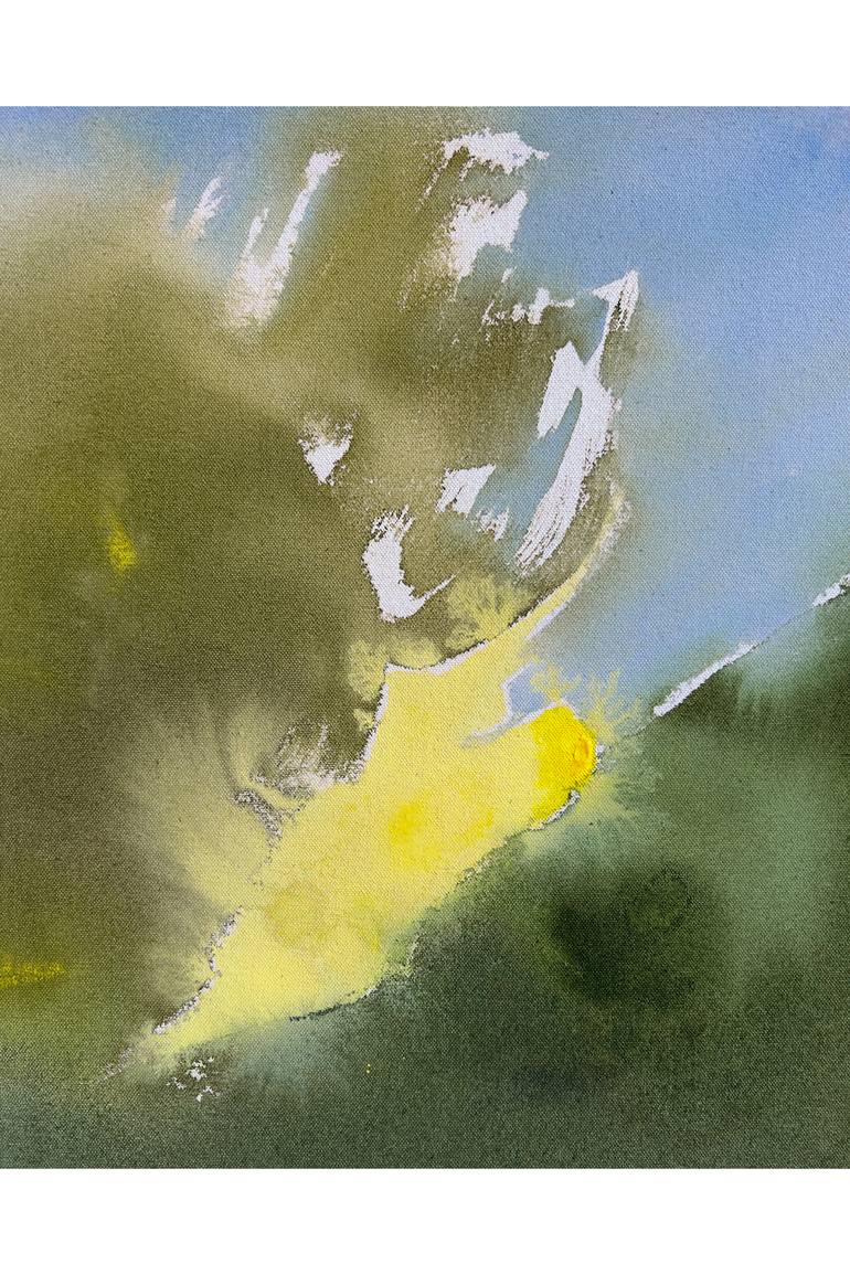 Original Abstract Expressionism Abstract Painting by Gisela A Lazarte