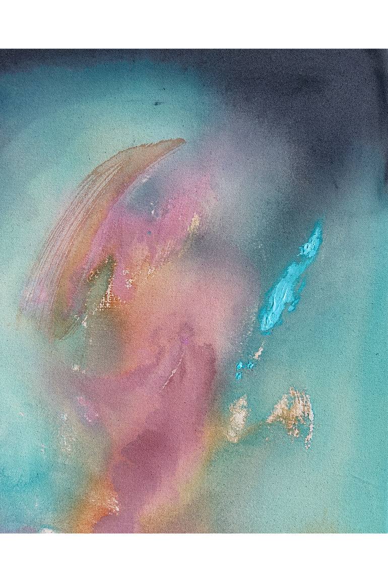 Original Abstract Expressionism Abstract Painting by Gisela A Lazarte