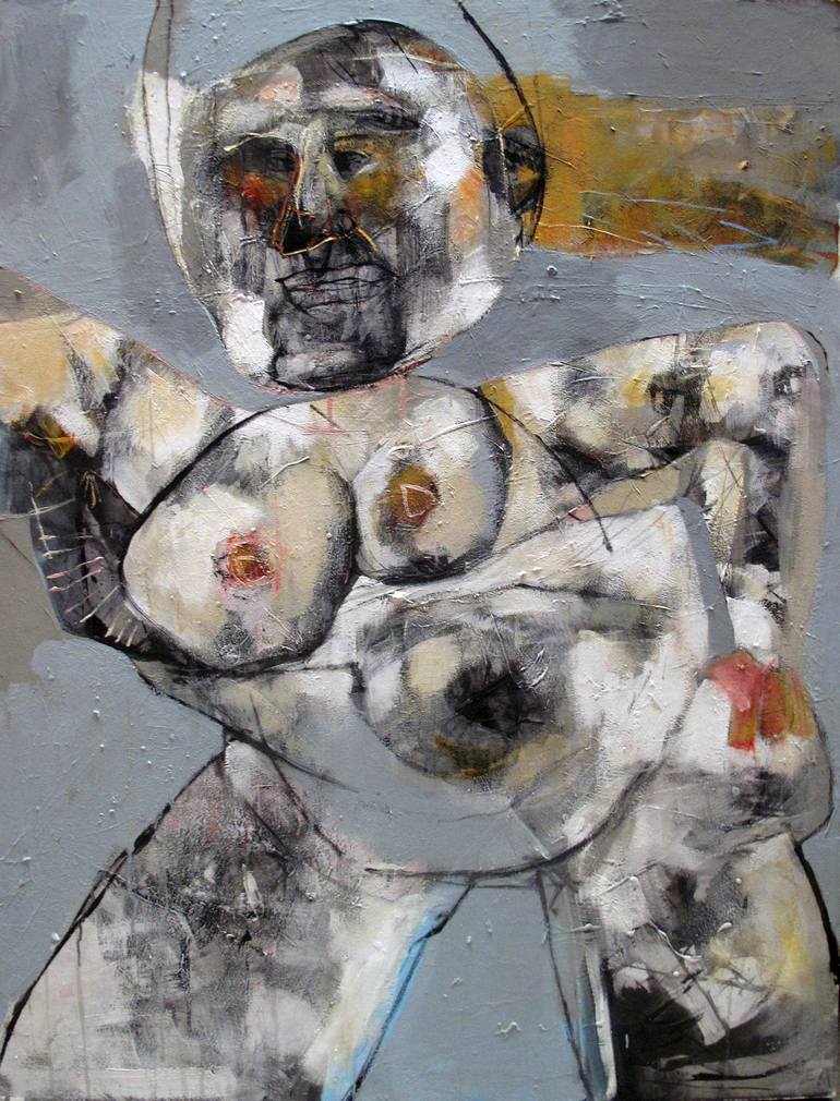 Original Abstract Nude Painting by Eulogia Merle