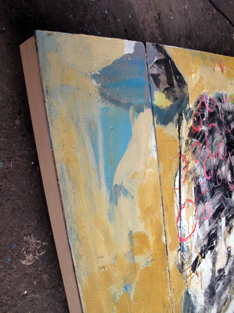 Original Abstract Expressionism Body Painting by Eulogia Merle