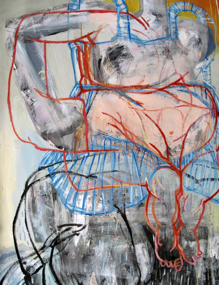 Original Abstract Animal Painting by Eulogia Merle