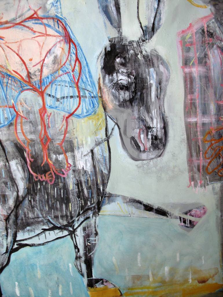 Original Abstract Animal Painting by Eulogia Merle