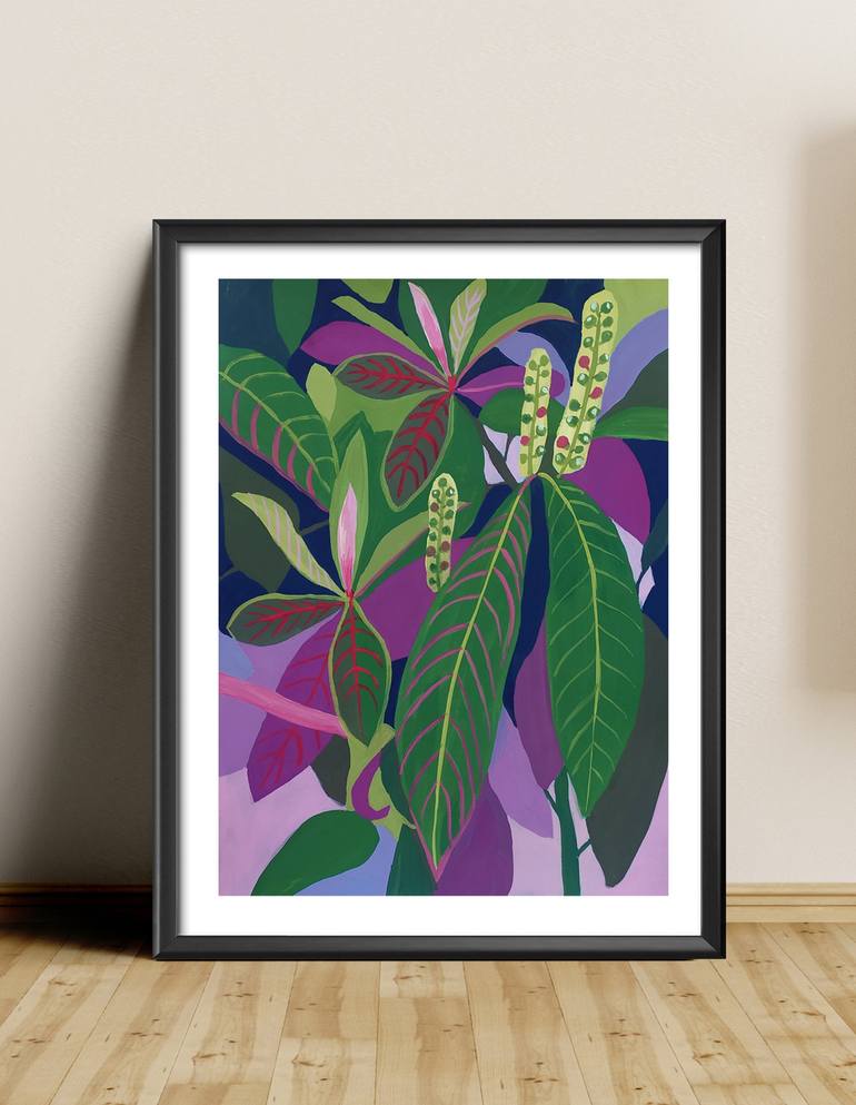 Original Botanic Painting by Violetta  Borigard 