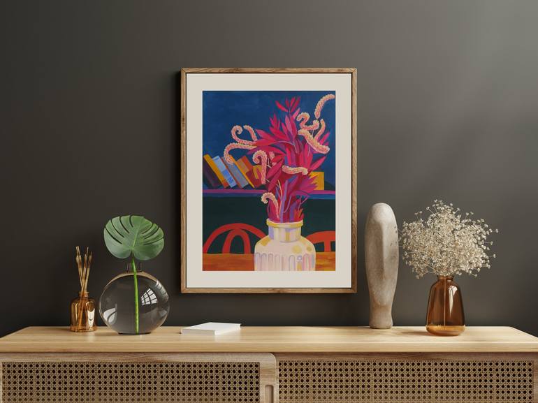 Original Floral Painting by Violetta  Borigard 