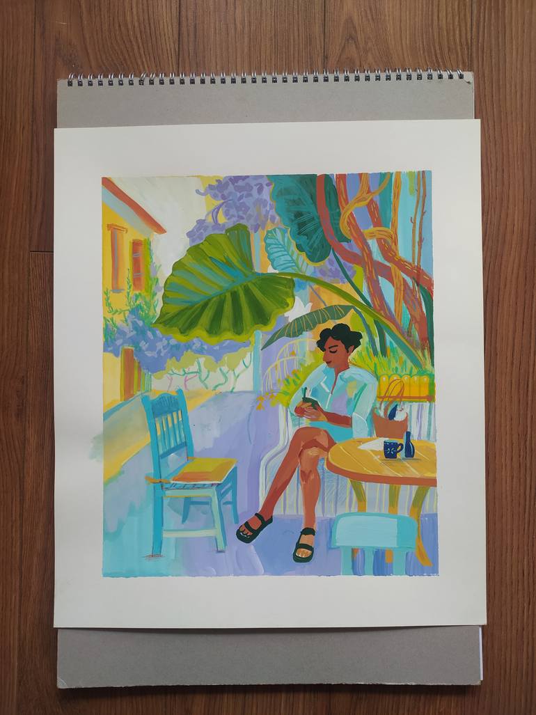 Original Figurative People Painting by Violetta Borigard