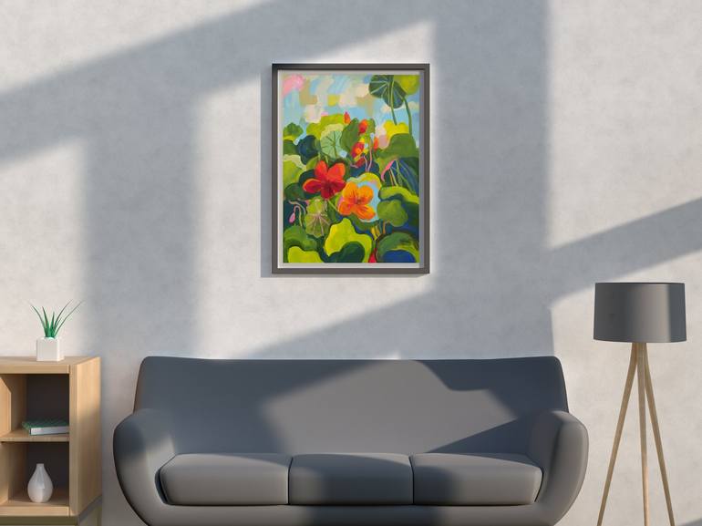 Original Fine Art Botanic Painting by Violetta  Borigard 