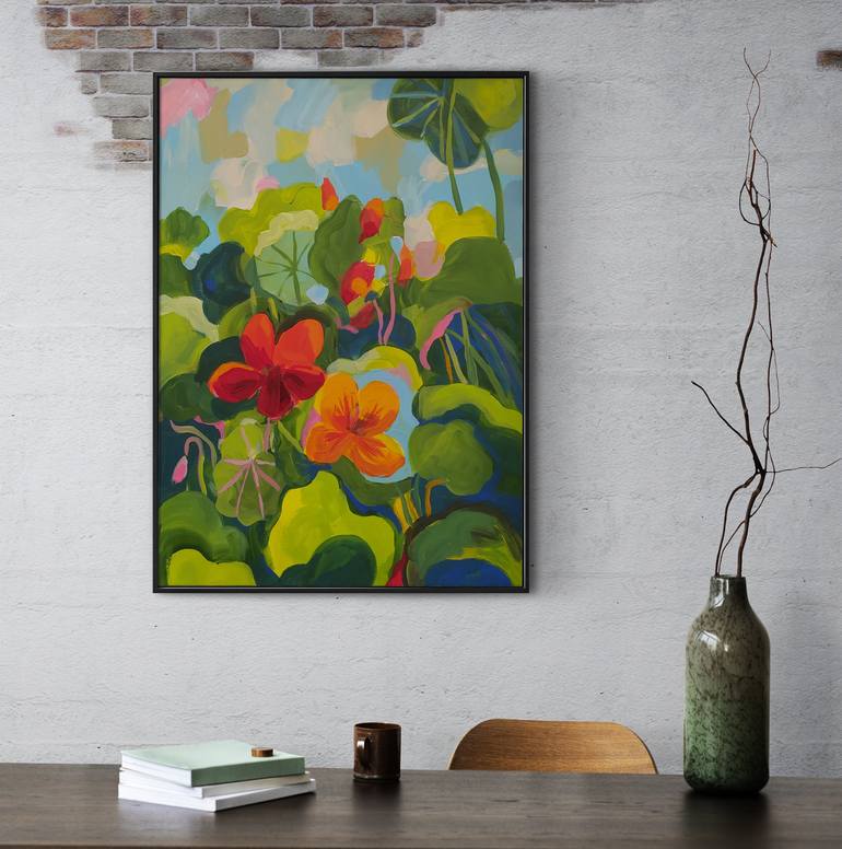 Original Fine Art Botanic Painting by Violetta  Borigard 