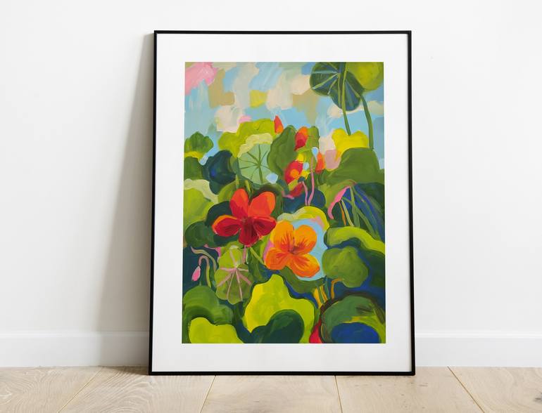 Original Fine Art Botanic Painting by Violetta  Borigard 