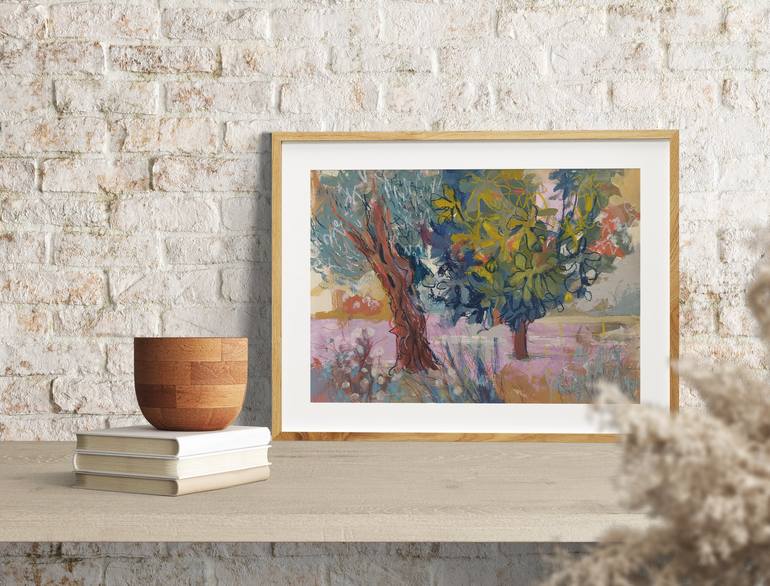 Original Fine Art Landscape Painting by Violetta  Borigard 