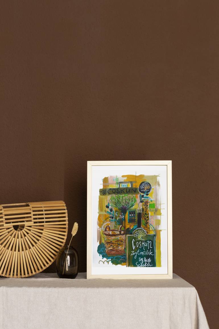 Original Abstract Landscape Painting by Violetta Borigard