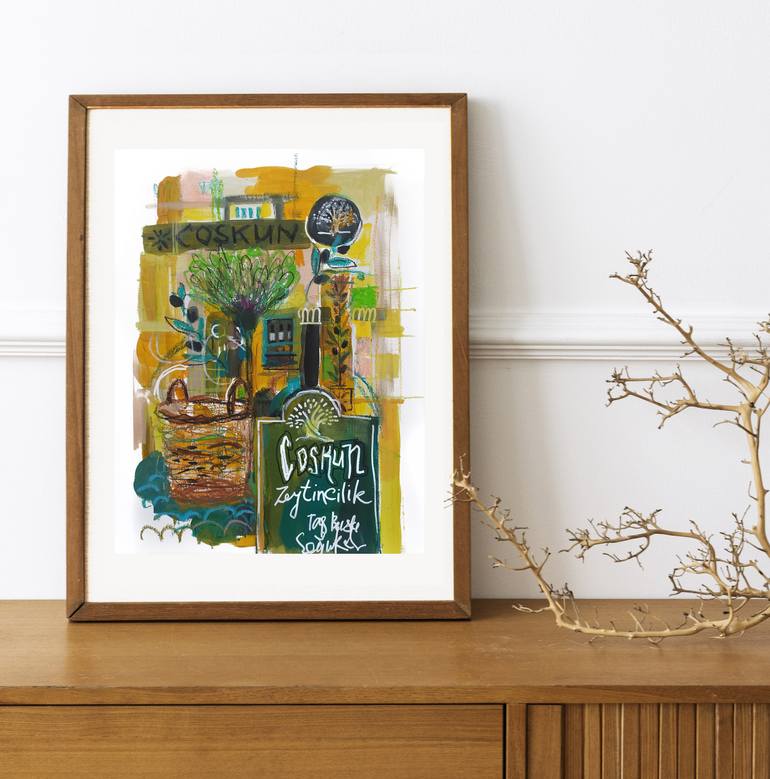 Original Abstract Landscape Painting by Violetta Borigard