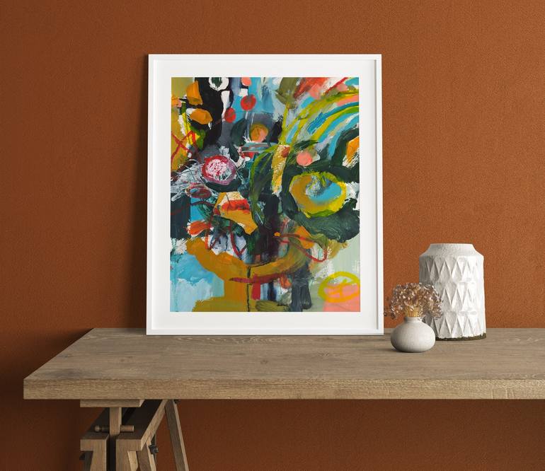 Original Still Life Collage by Violetta  Borigard 