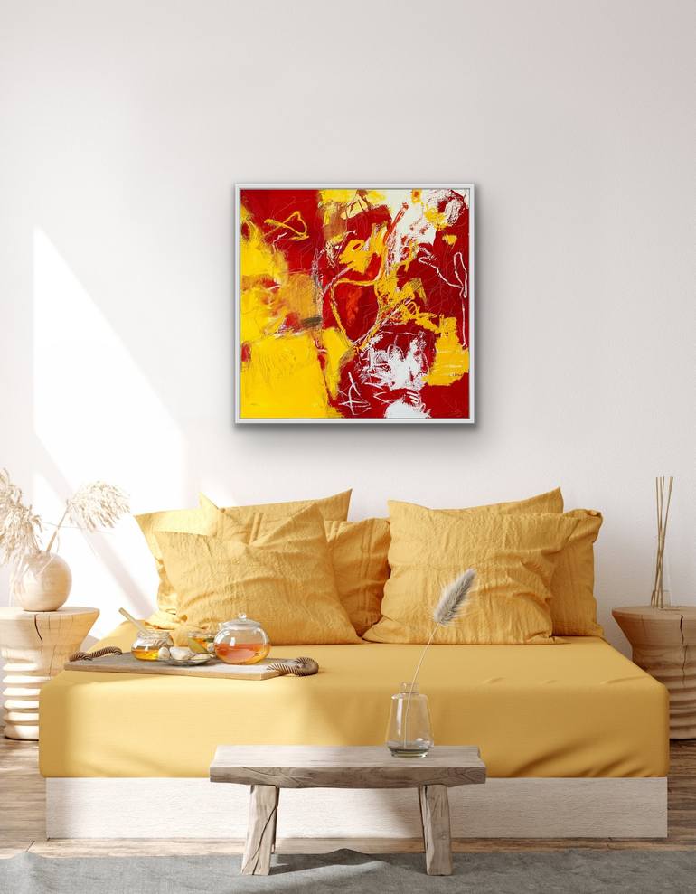 Original Abstract Expressionism Abstract Painting by Viktoria Ganhao