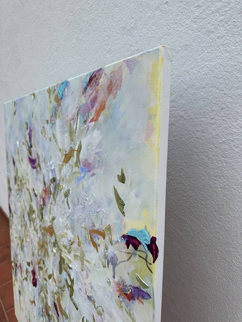 Original Abstract Floral Painting by Viktoria Ganhao