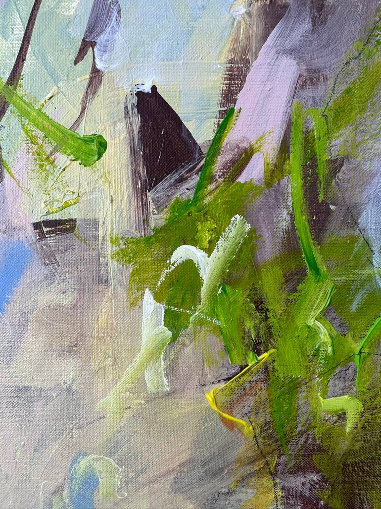 Original Abstract Expressionism Abstract Painting by Viktoria Ganhao