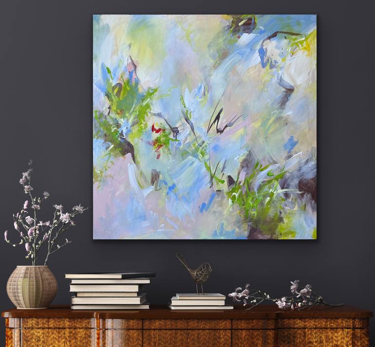 Original Abstract Expressionism Abstract Painting by Viktoria Ganhao