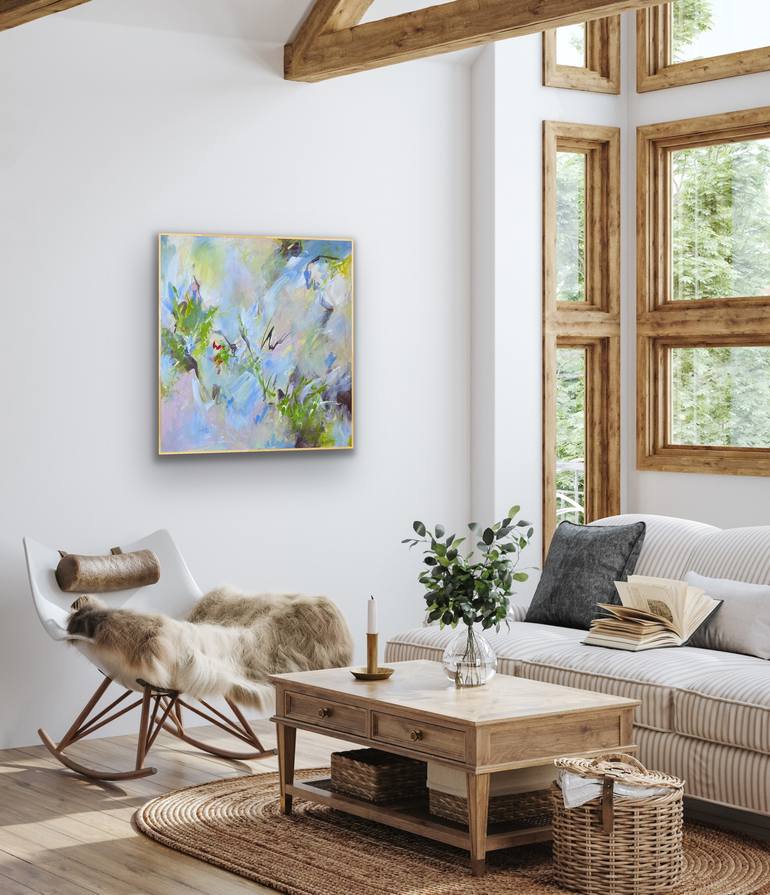 Original Abstract Expressionism Abstract Painting by Viktoria Ganhao