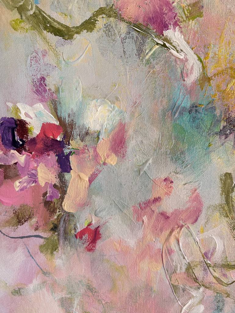 Original Abstract Floral Painting by Viktoria Ganhao