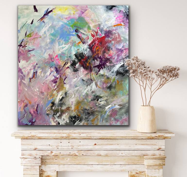 Original Abstract Expressionism Abstract Painting by Viktoria Ganhao