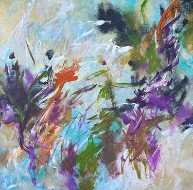 Original Abstract Expressionism Abstract Paintings by Viktoria Ganhao
