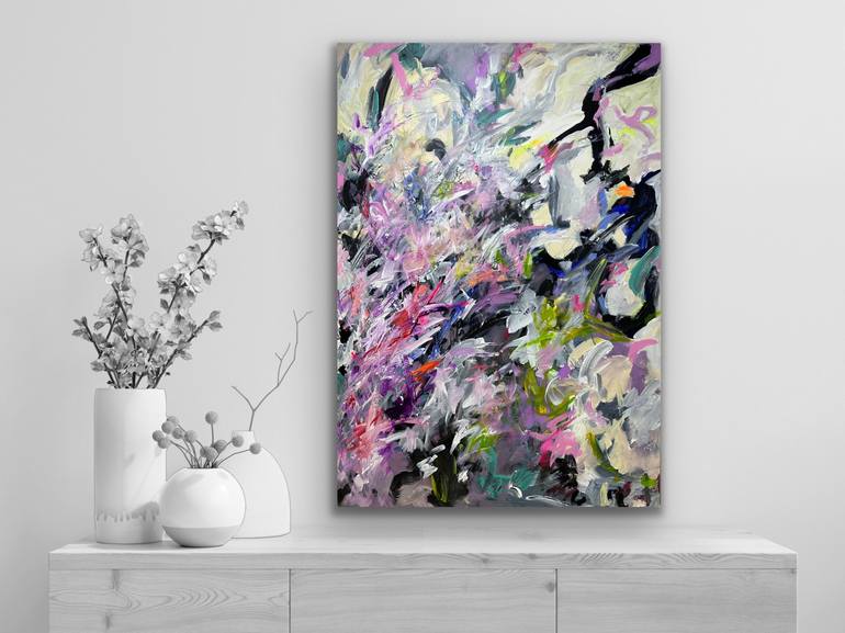 Original Abstract Expressionism Abstract Painting by Viktoria Ganhao