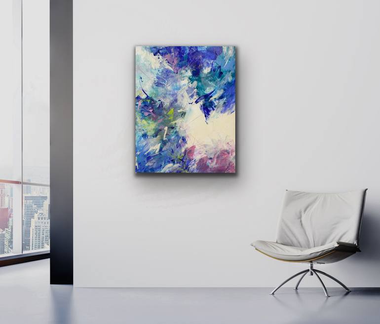 Original Abstract Expressionism Abstract Painting by Viktoria Ganhao