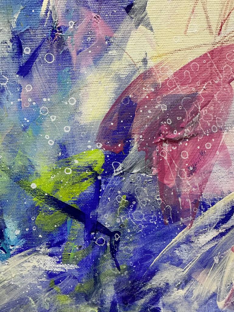 Original Abstract Expressionism Abstract Painting by Viktoria Ganhao