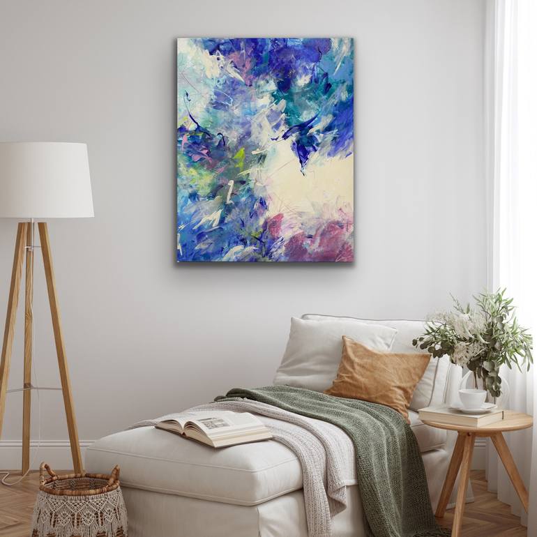 Original Abstract Expressionism Abstract Painting by Viktoria Ganhao