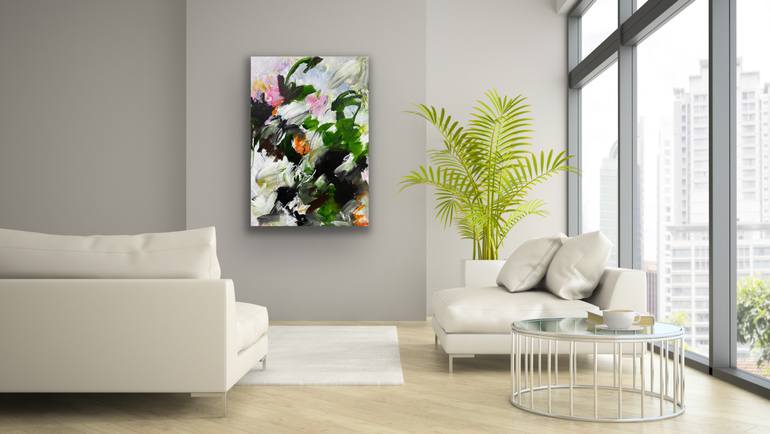 Original Abstract Expressionism Abstract Painting by Viktoria Ganhao