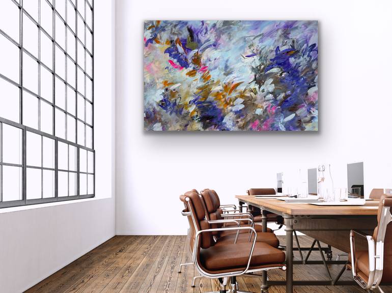 Original Abstract Expressionism Abstract Painting by Viktoria Ganhao