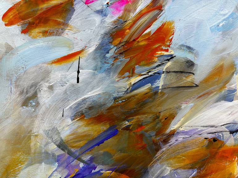 Original Abstract Expressionism Abstract Painting by Viktoria Ganhao