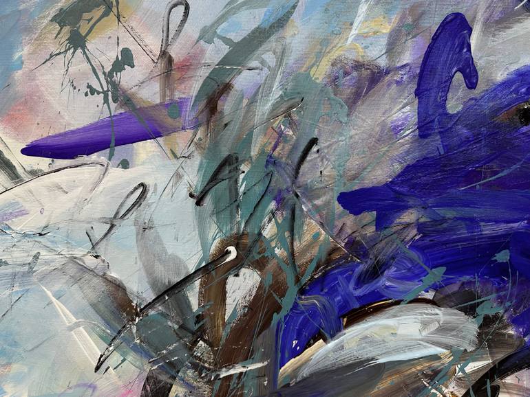 Original Abstract Expressionism Abstract Painting by Viktoria Ganhao