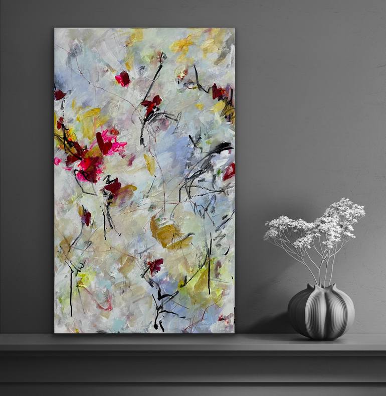 Original Abstract Expressionism Abstract Painting by Viktoria Ganhao