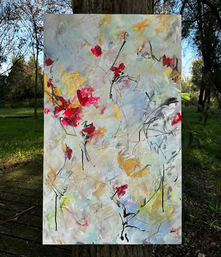 Original Abstract Expressionism Abstract Painting by Viktoria Ganhao