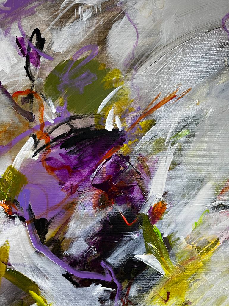 Original Abstract Expressionism Abstract Painting by Viktoria Ganhao