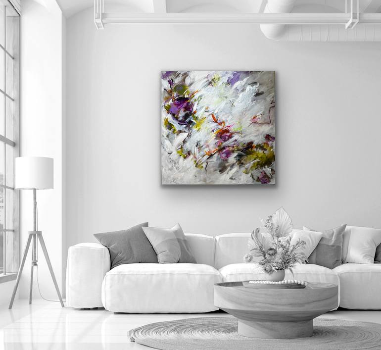 Original Abstract Expressionism Abstract Painting by Viktoria Ganhao