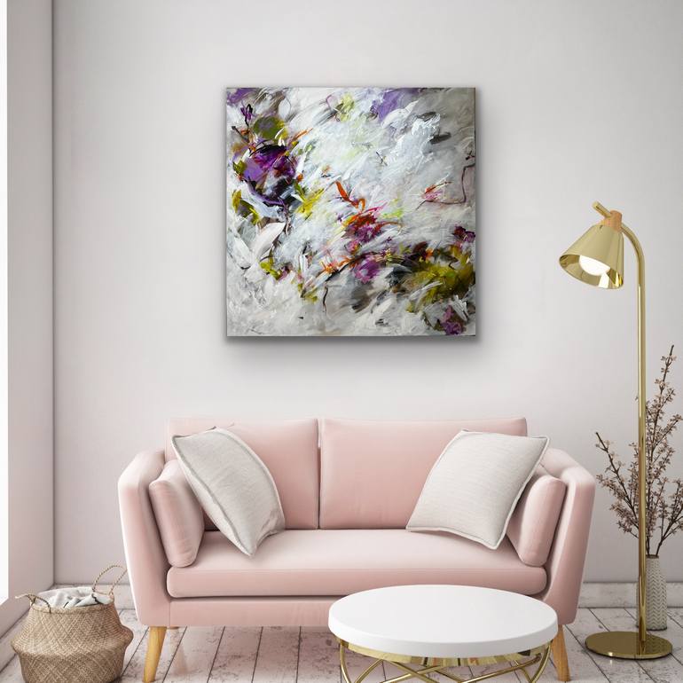 Original Abstract Expressionism Abstract Painting by Viktoria Ganhao
