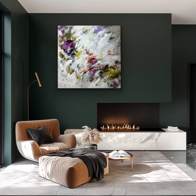 Original Abstract Expressionism Abstract Painting by Viktoria Ganhao