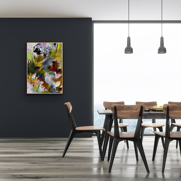 Original Abstract Expressionism Abstract Painting by Viktoria Ganhao