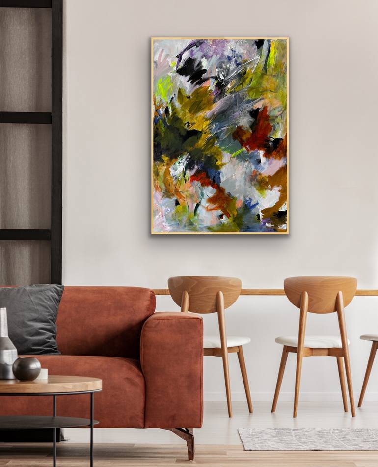 Original Abstract Expressionism Abstract Painting by Viktoria Ganhao