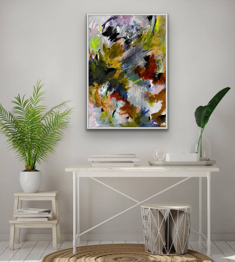 Original Abstract Expressionism Abstract Painting by Viktoria Ganhao